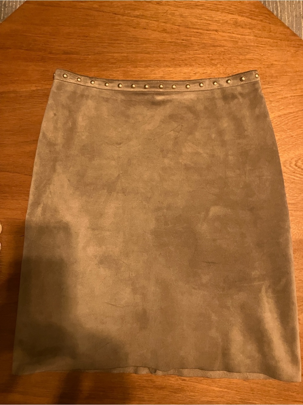 Maxmara Calfskin Suede Skirt